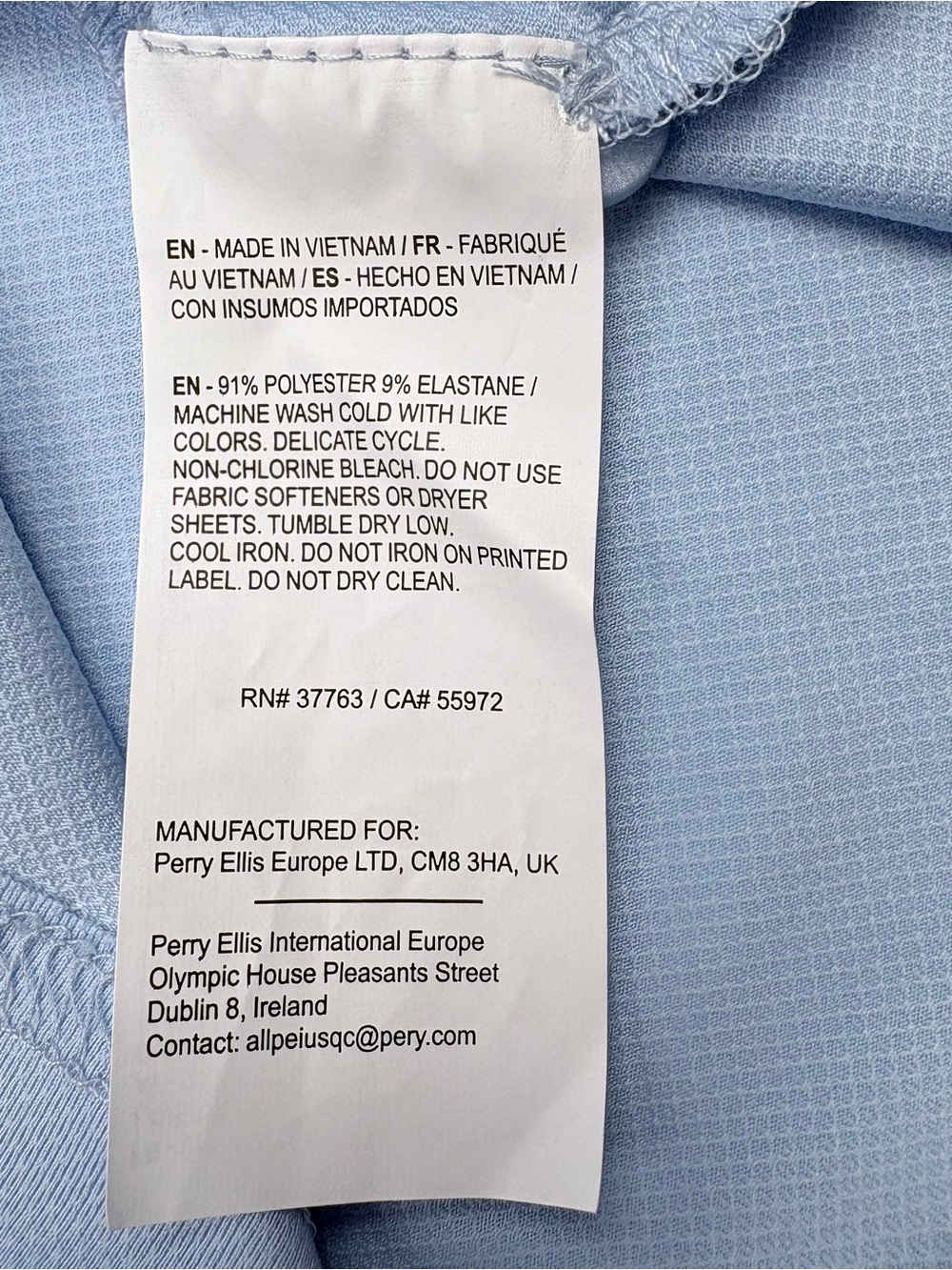 Callaway Mens XL Micro Hex Golf Polo Shirt Open Air Blue CGKSF0B6 - Picture 9 of 10